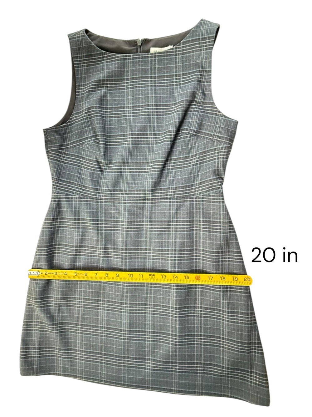 Gianni Bini Charlotte Dress Women’s Gray Plaid Sleeveless Sheath Size 10 NWT - Picture 11 of 13